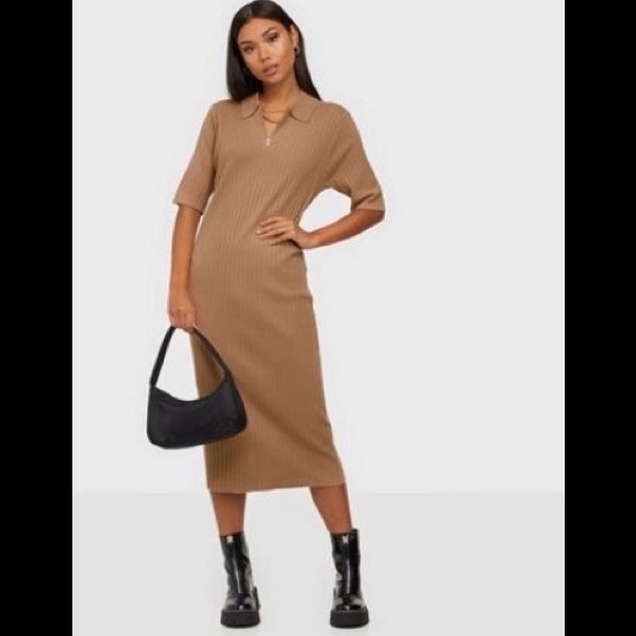 NWT Y.A.S. YASPOLINA Midi Dress LW - Picture 2 of 11